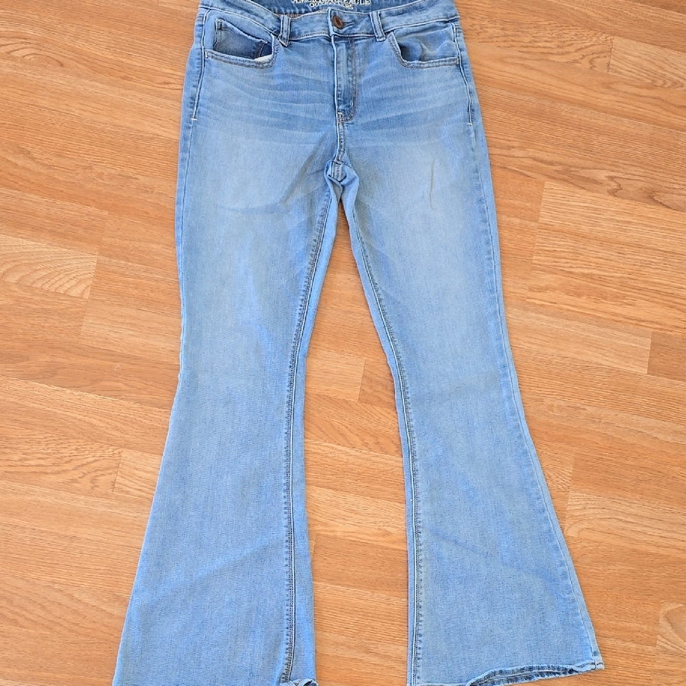 American Eagle Outfitters Light Blue Flare Jeans